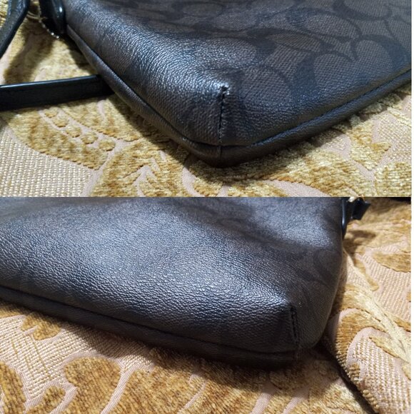 👉FREE SHIPPING! Coach New York Signature Canvas Crossbody Bag(No Tag) - Picture 9 of 14